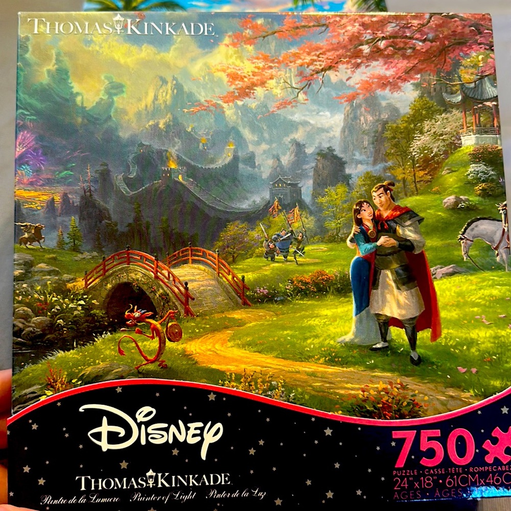 New! Disney Thomas Kinkade Pocahontas 750 piece puzzle